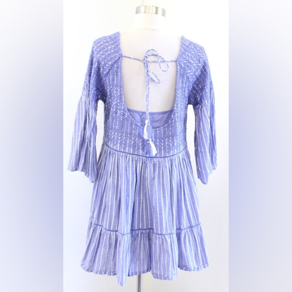 Free People Lavender Striped Boho Girls' Dress